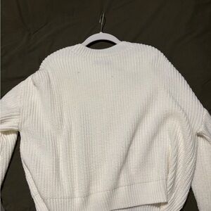 SHEIN Classic White Crew Neck Sweater